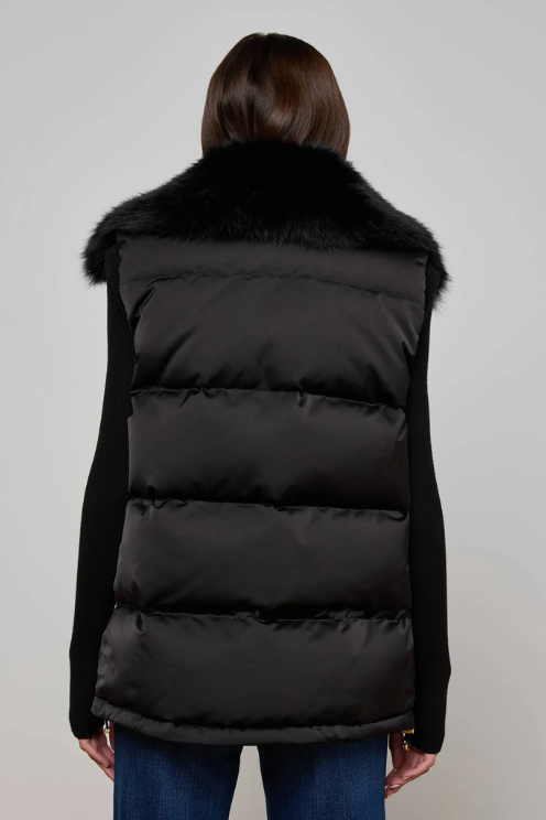 Nalo Faux Fur Puffer Vest