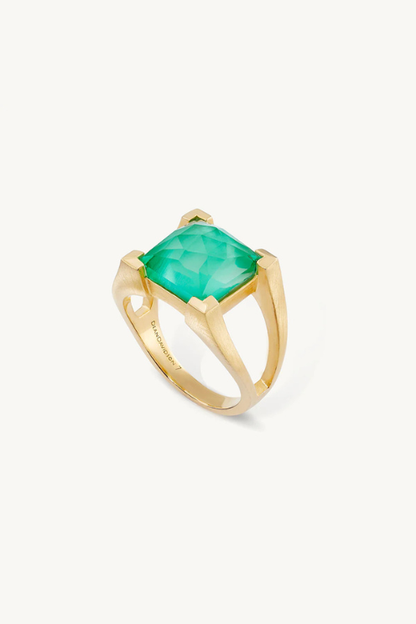 Mini Plaza Ring - Banyan Green