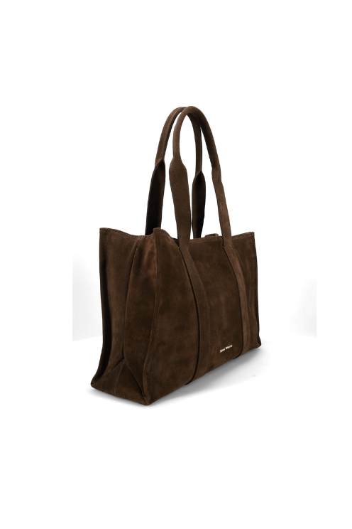 Davenport Espresso Suede Tote