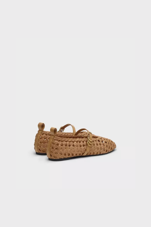 Spire Woven Faux Leather Mary Janes