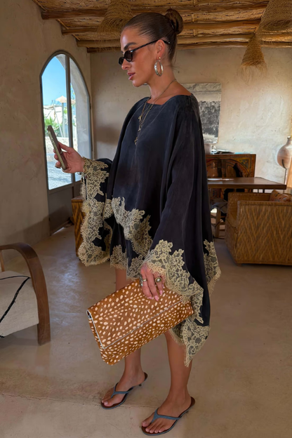 Ellie Lace Cape + Short Set