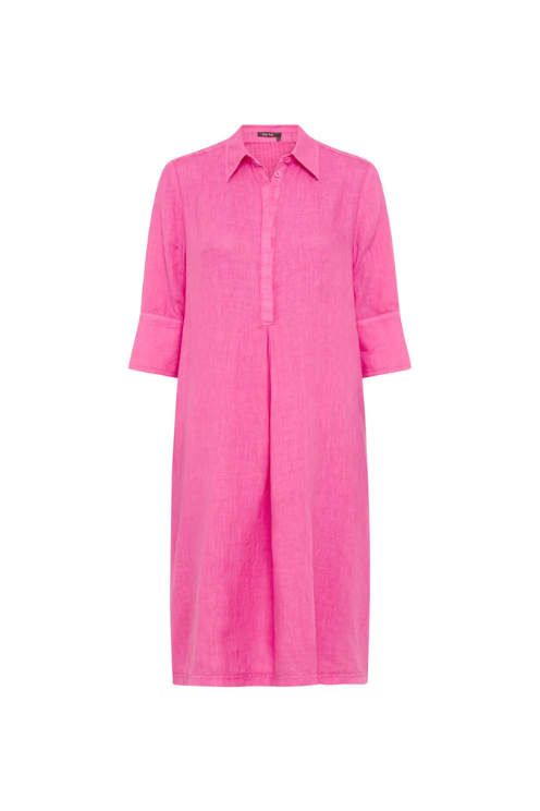 Pink Linen Dress