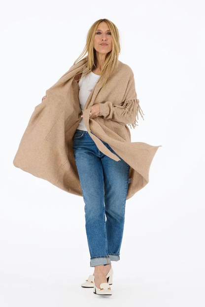 Cali Fringe Cardigan Coat
