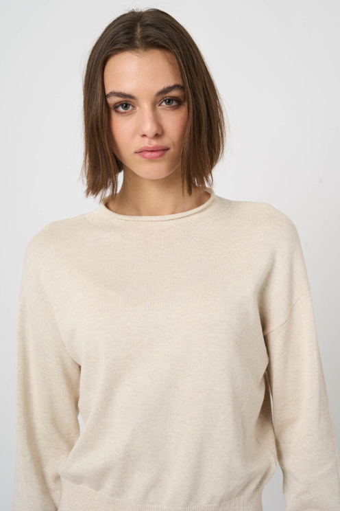 Relaxed Mini Roll Neck Sweater