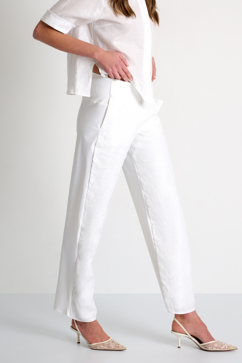 Linen & Lycra Blend Pants
