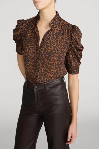 The Gillian Blouse - Leopard