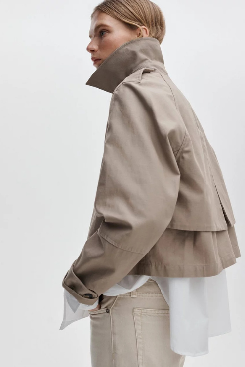 Jamie Cropped Trench Coat