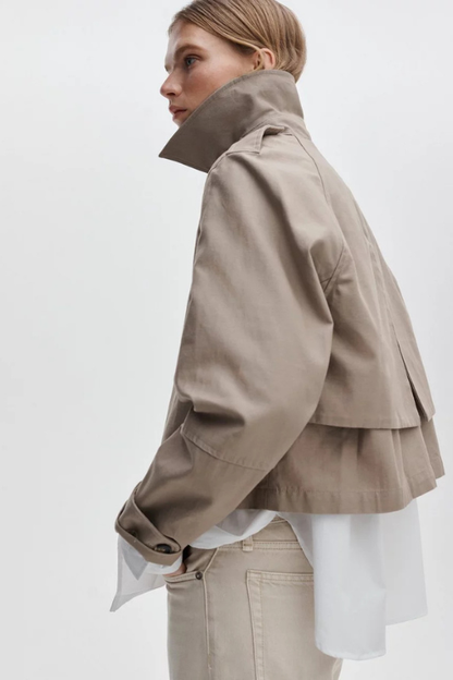 Jamie Cropped Trench Coat