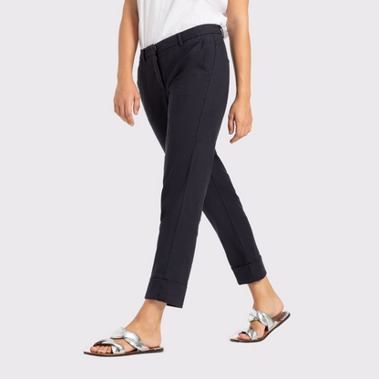 Cambio Krystal Linen Blend Tapered Crop