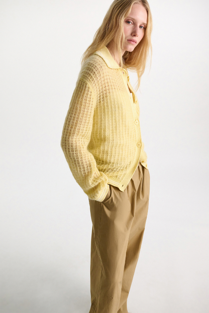 Pointelle Knit Cardi