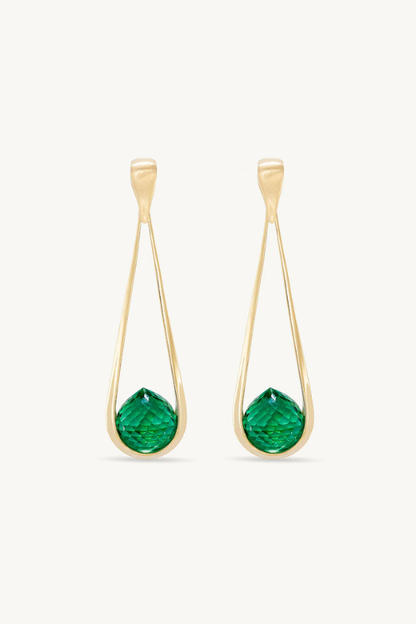 Samui Earrings - Banyan Green