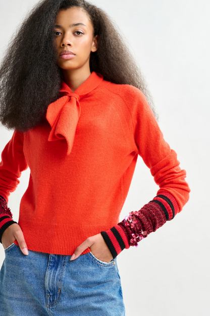 Cashmere Bow Tie Sweater