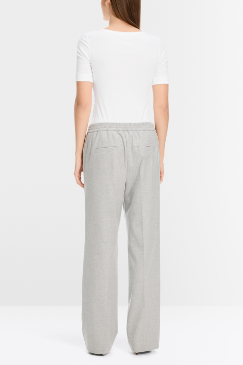 Round - Collar Shirt With Short Sleeves