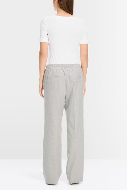 Round - Collar Shirt With Short Sleeves