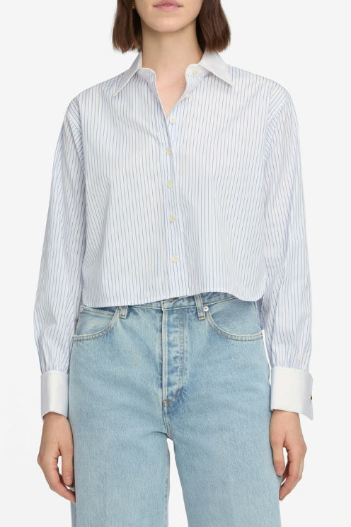 The Charles Shirt Oxford Blue Multi