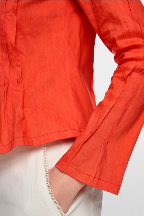 Feminine Jacket with Pintuck Details