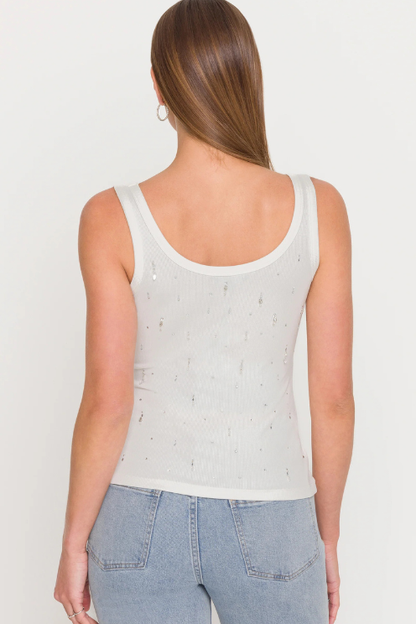 Evita Crystal Embellished Tank