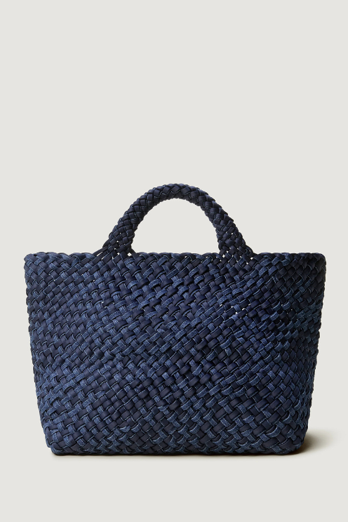 St. Barths Medium Tote Double Weave Denim