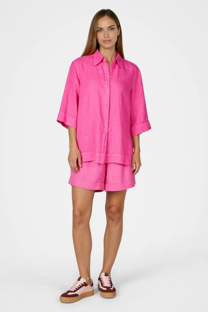 Patch Pocket Linen Shorts