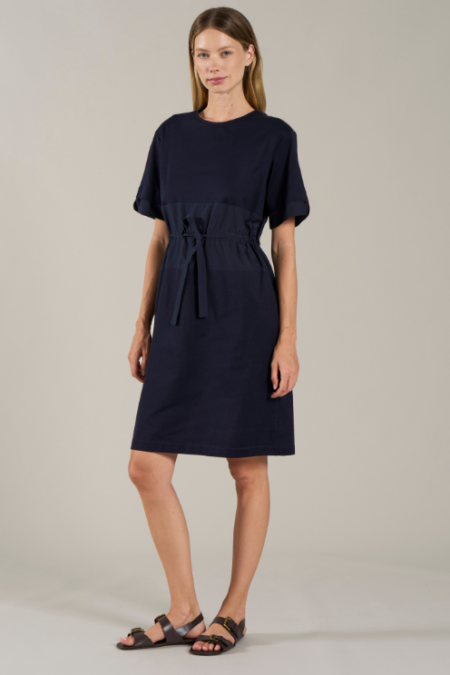 Linen Drawstring Dress