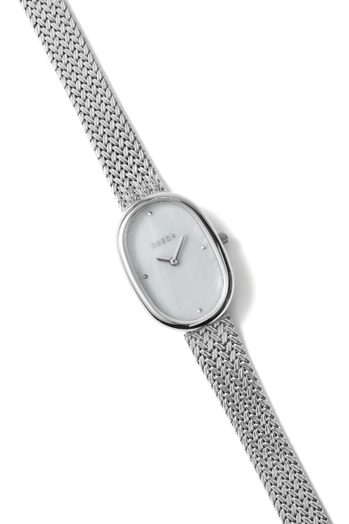 Jane Tethered Watch - Silver/Pearl