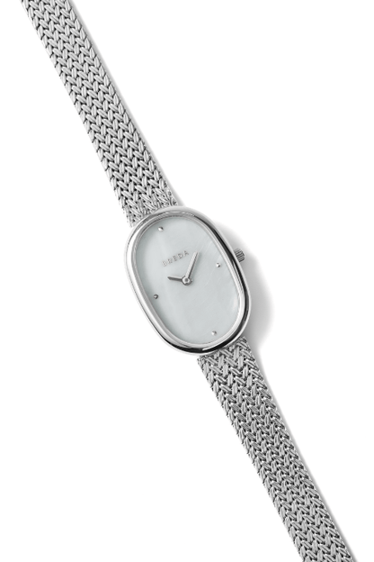 Jane Tethered Watch - Silver/Pearl