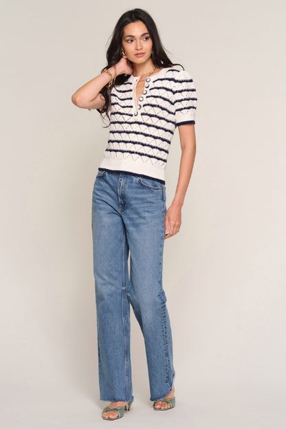 Verano Stripe Knit Top