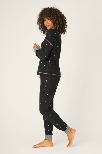 Ski Jammie Classics Starlight Starbright Black PJ Set