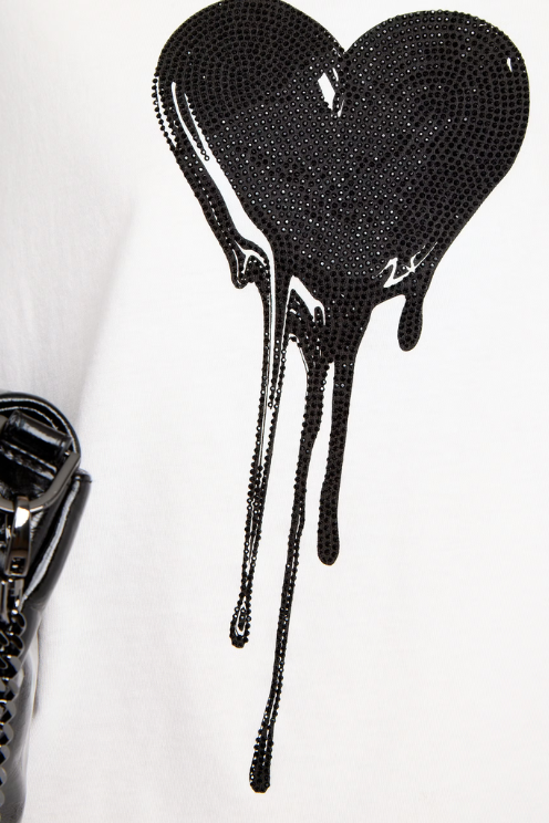 Rhinestone Embellished Tee