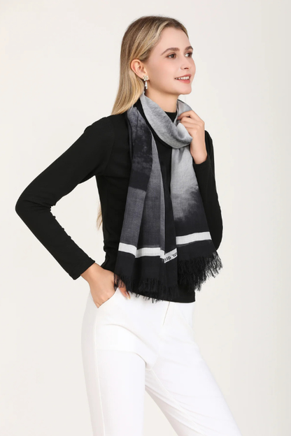 1002 Dark Horse Silk Modal Scarf