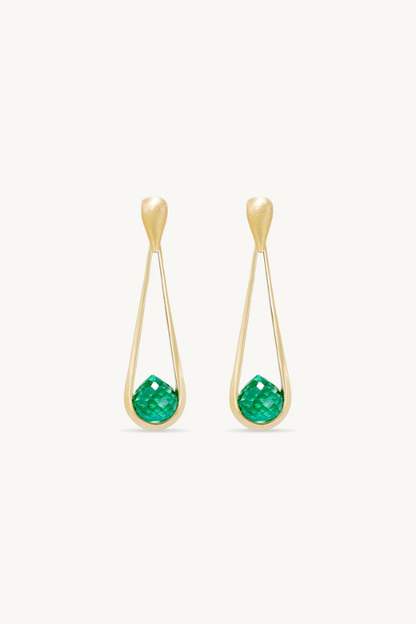 Mini Samui Earrings - Banyan Green