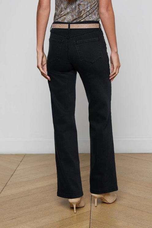 Scottie Wide-Leg Jean - Washed Black