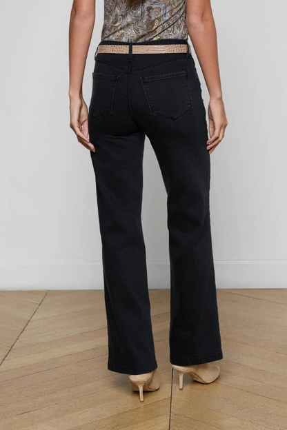 Scottie Wide-Leg Jean - Washed Black