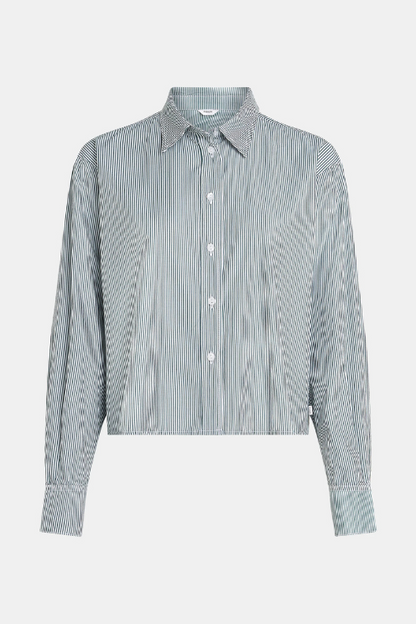 Cropped Striped Blouse