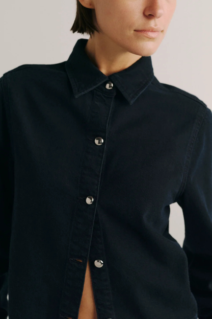 Montauk Long Sleeve Denim Shirt - Nightfall Aura