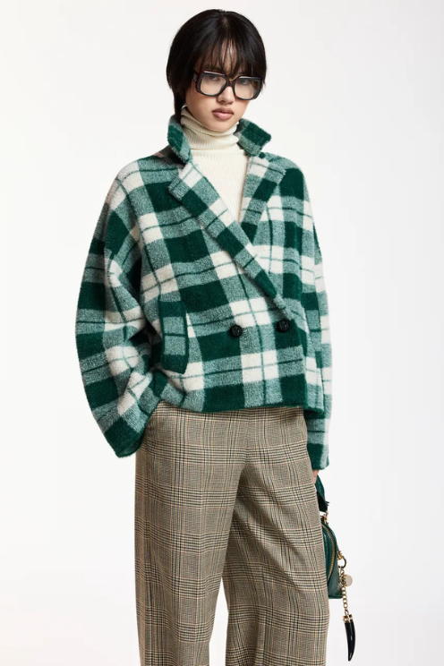 Double-breasted Soft Knit Jacket