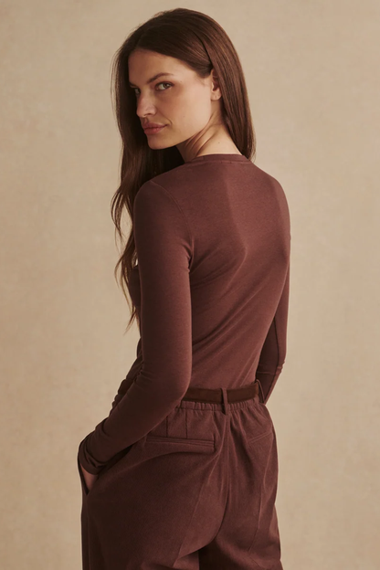 Edna Long Sleeve Fitted Tee