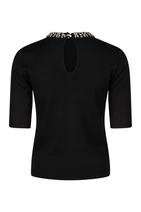 Rhinestone Neck Sweater