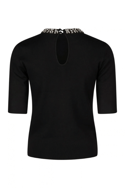 Rhinestone Neck Sweater