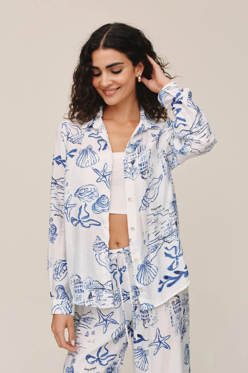 Classic Button Down - Riviera Print
