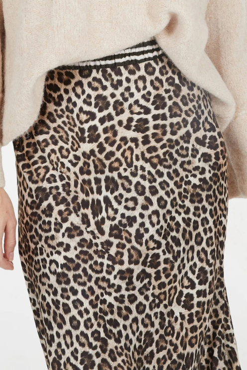 Leopard Pull On Skirt