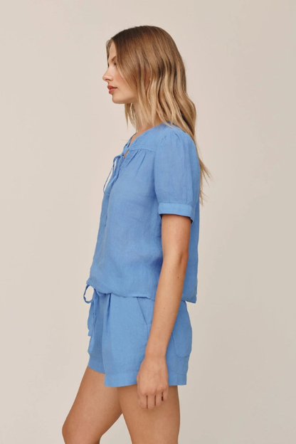 Short Sleeve Flowy Pullover Top