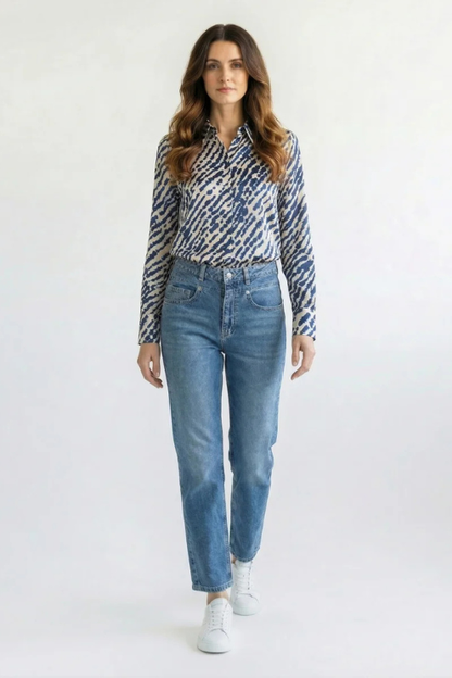 Watercolour Print Shirt Blouse