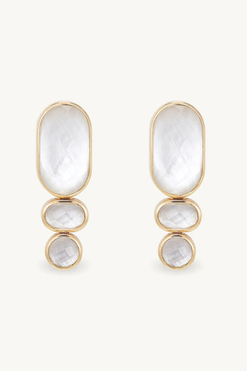 Mercer Gemstone Statement Drop Earrings
