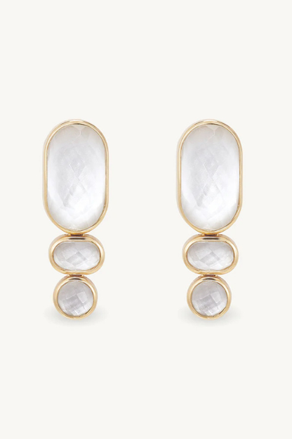 Mercer Gemstone Statement Drop Earrings