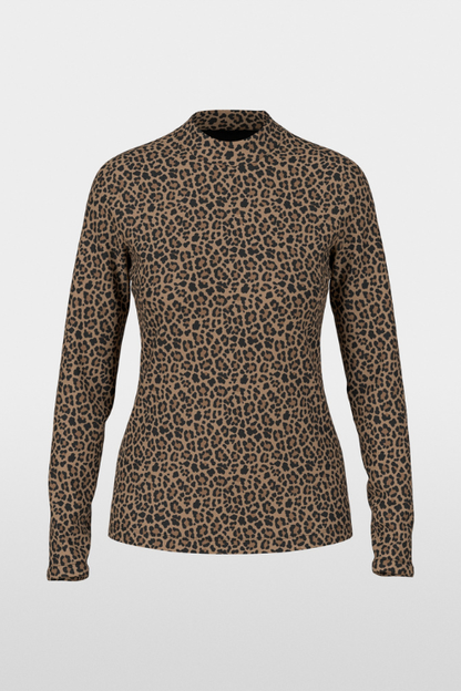 Leopard Print Long Sleeve Shirt