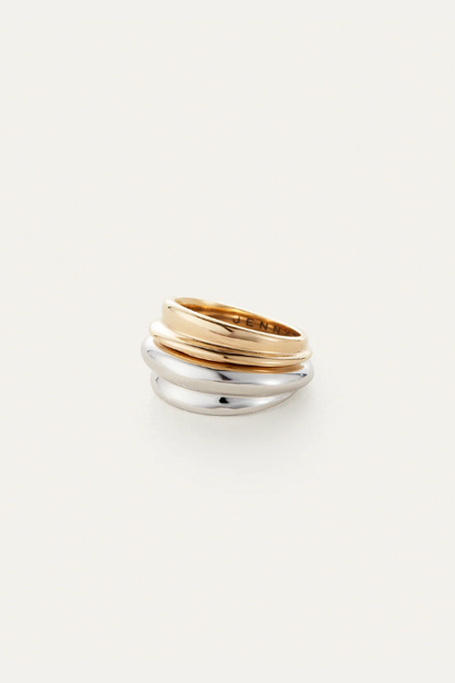 Lennon Two-Tone Ring Set