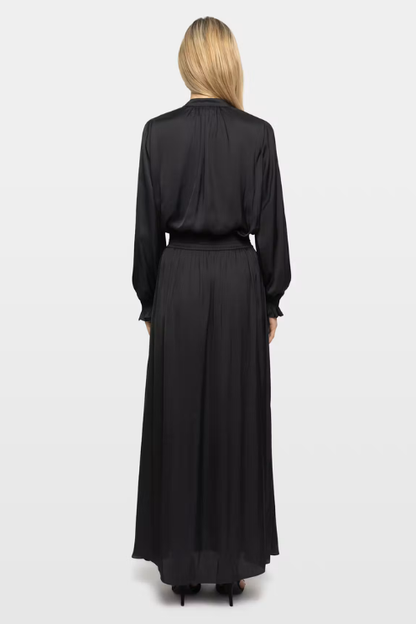 Rayado Satin Dress