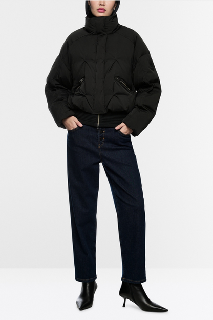 Quilted Cropped Puffer Jacket