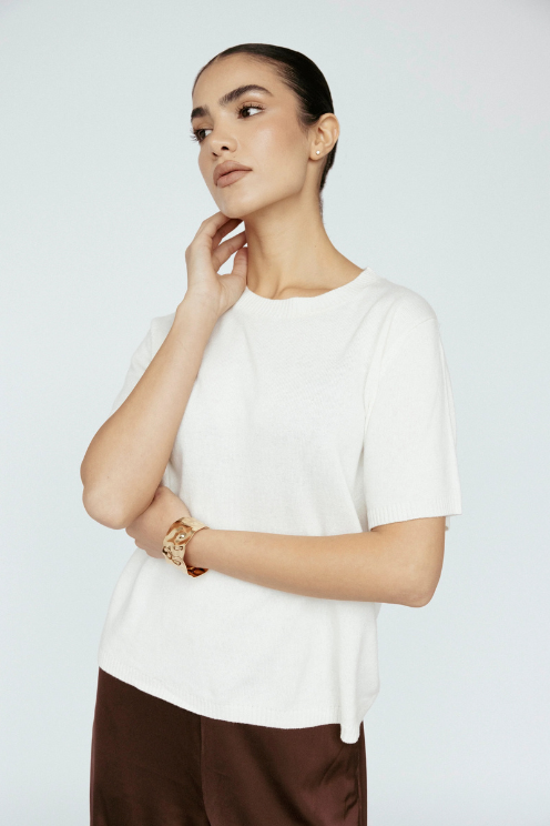 Cashmere Blend Tee